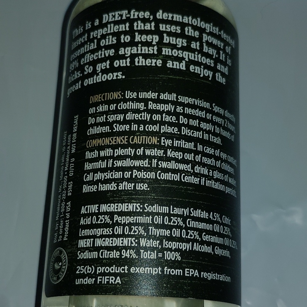 Natural Insect Repellent DEET-free dermatologist tested Essential Oils 6 fl. oz. - Picture 9 of 16
